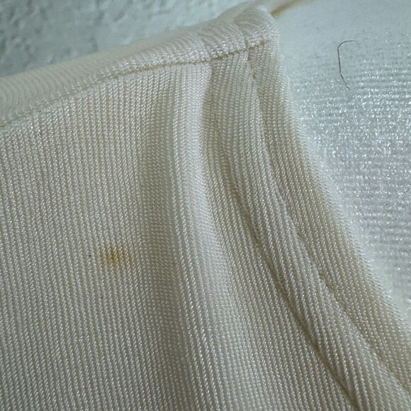 Double D Ranch Knit Cream Blouse Essential 3/4 Sleeves Size XS - Picture 2 of 8